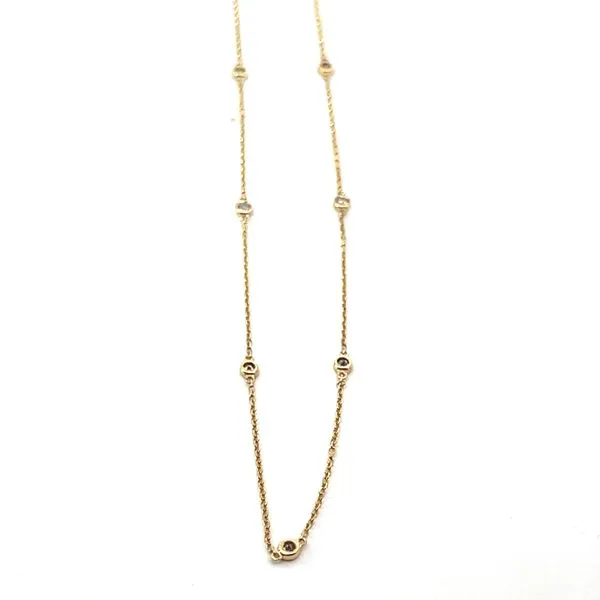 Yellow 14 Karat Diamond By The Yard Necklace Lee Ann's Fine Jewelry Russellville, AR