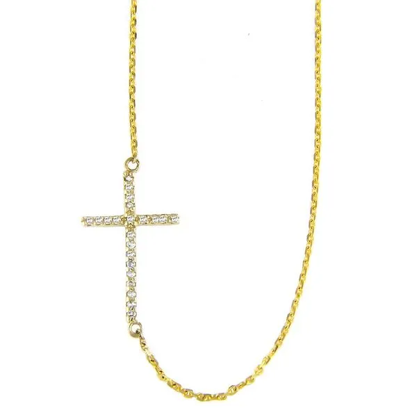 Yellow 14Kt Cross Necklace Lee Ann's Fine Jewelry Russellville, AR