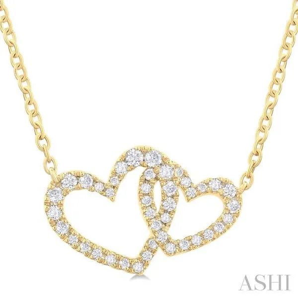 10K Yellow Gold Interlocking Hearts Necklace Lee Ann's Fine Jewelry Russellville, AR