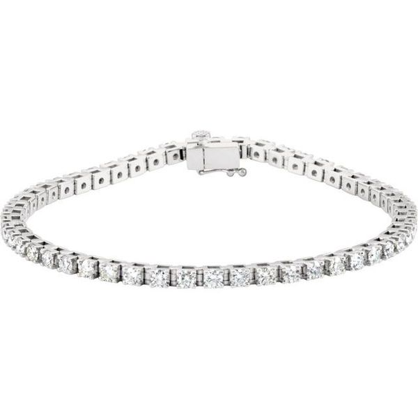 White 14 Karat Bracelet With 2.95Tw Round G/H Si1 Diamonds Lee Ann's Fine Jewelry Russellville, AR