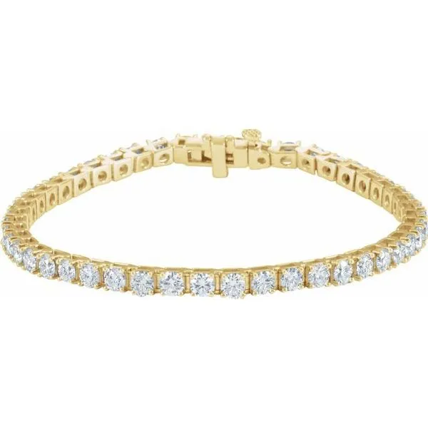 Yellow 14 Karat Bracelet With 43=6.85Tw Round G/H Si1 Diamonds Lee Ann's Fine Jewelry Russellville, AR