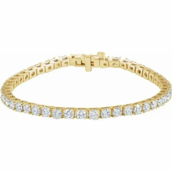 Yellow 14 Karat Bracelet With 43=6.85Tw Round G/H Si1 Diamonds Lee Ann's Fine Jewelry Russellville, AR