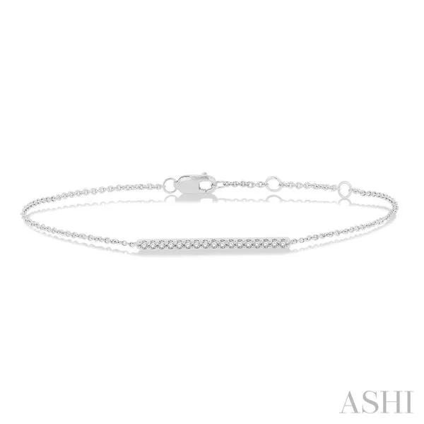 10K White Gold Diamond Bar Bracelet Lee Ann's Fine Jewelry Russellville, AR