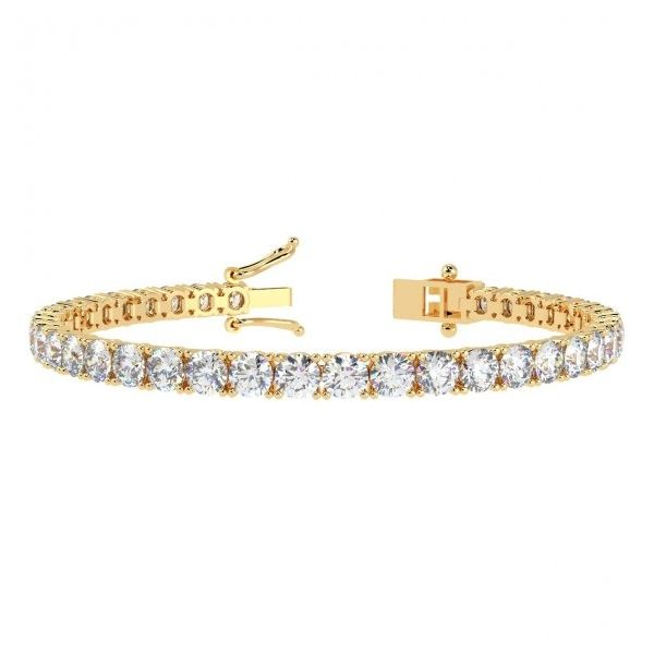 Yellow 14 Karat Diamond Tennis Bracelet Lee Ann's Fine Jewelry Russellville, AR