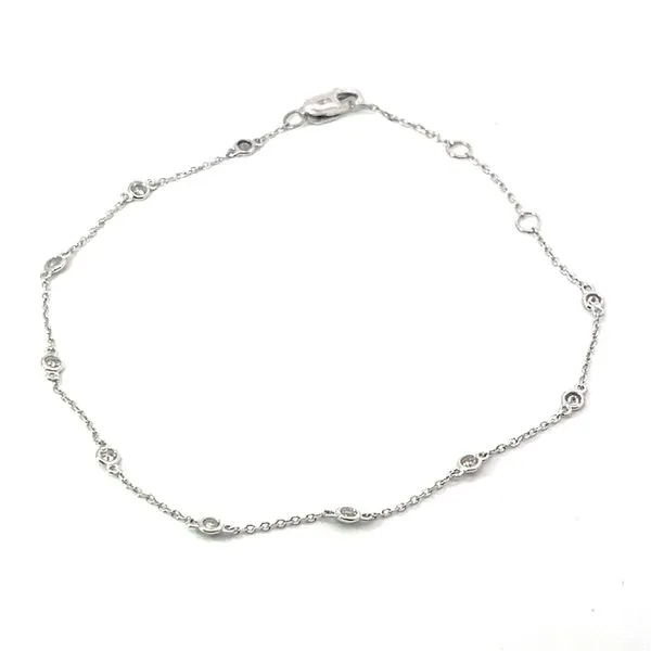 White 14K Diamond By The Yard Bracelet Lee Ann's Fine Jewelry Russellville, AR
