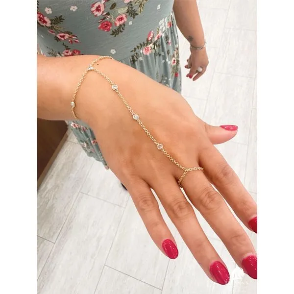 Yellow 14 Karat Diamond Ring Bracelet Image 2 Lee Ann's Fine Jewelry Russellville, AR