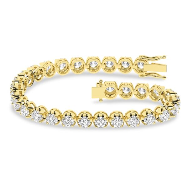 Lady's Yellow 14 Karat Tennis Bracelet With Lab Grown Diamonds Lee Ann's Fine Jewelry Russellville, AR
