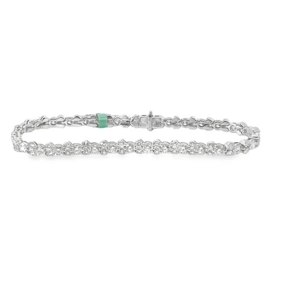 White 14 Karat Lab Grown Diamond Bracelet similar item image