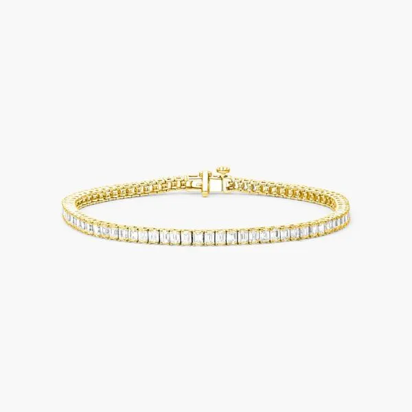 Yellow 14 Karat Emerald Cut Bracelet Lee Ann's Fine Jewelry Russellville, AR