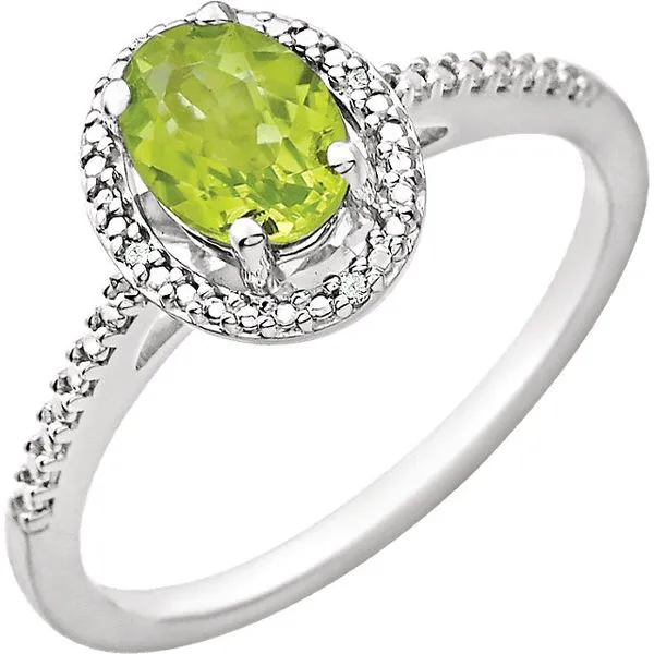 Lady's Sterling Silver Peridot Fashion Ring Lee Ann's Fine Jewelry Russellville, AR