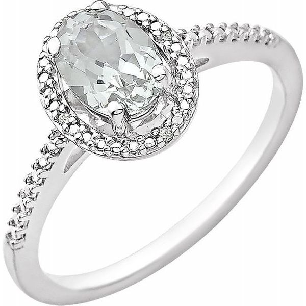 Lady's Sterling Silver White Sapphire Fashion Ring Lee Ann's Fine Jewelry Russellville, AR