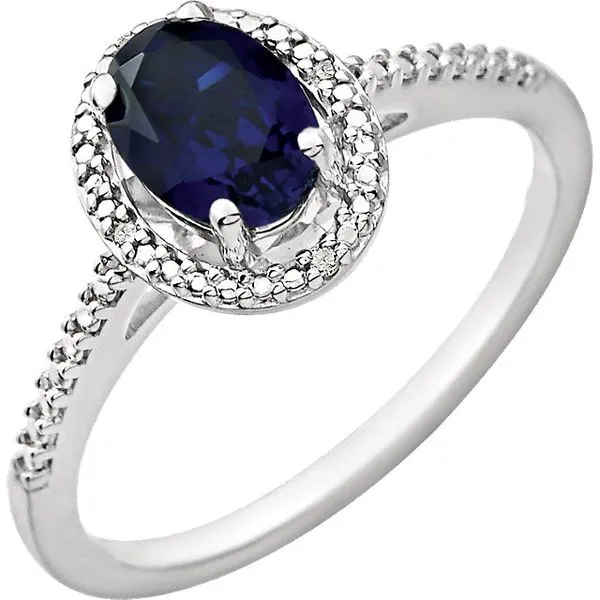 Sterling Silver Blue Sapphire Fashion Ring Lee Ann's Fine Jewelry Russellville, AR