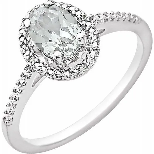 Sterling Silver White Sapphire & Diamond Fashion Ring Lee Ann's Fine Jewelry Russellville, AR