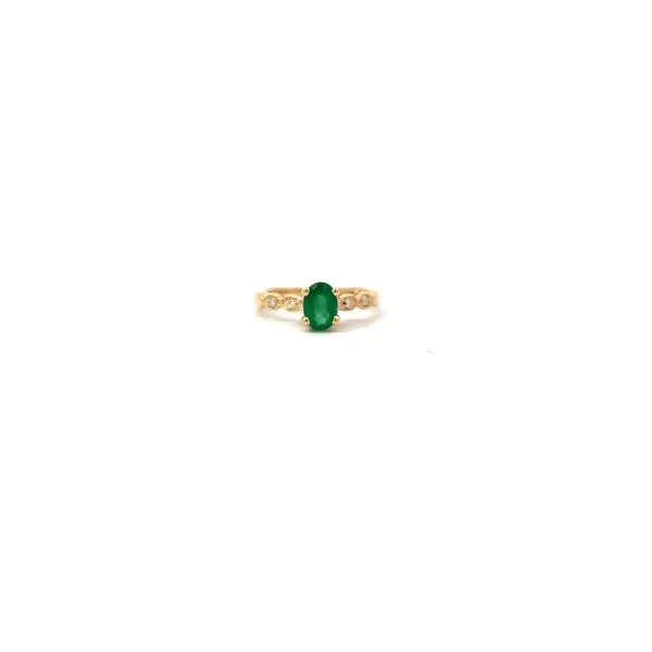14K Yellow Emerald Milgrain Fashion Ring Lee Ann's Fine Jewelry Russellville, AR