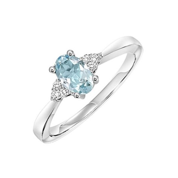 10 Karat White Aquamarine Fashion Ring Lee Ann's Fine Jewelry Russellville, AR