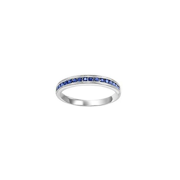 10K White Gold Sapphire and Diamond Fashion Ring Lee Ann's Fine Jewelry Russellville, AR
