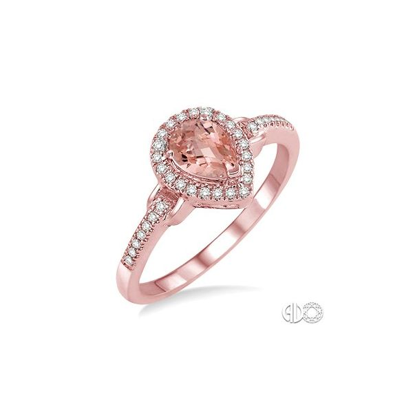 10 Karat Pink Morganite & Diamond Ring Lee Ann's Fine Jewelry Russellville, AR