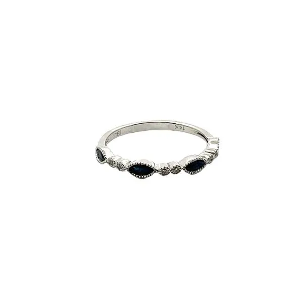 White 14 Karat Marquise Sapphire Fashion Ring Lee Ann's Fine Jewelry Russellville, AR