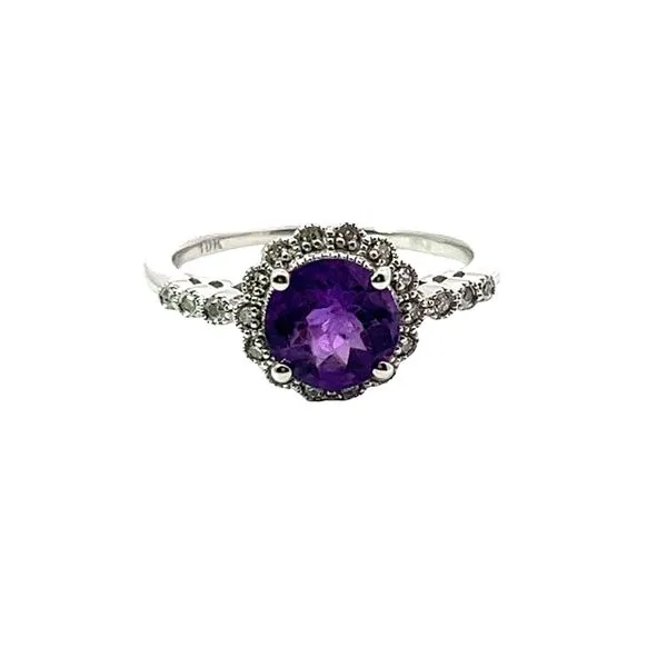 White 10 Karat Fashion Ring