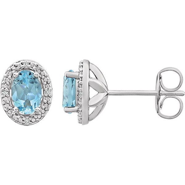 Sterling Silver Blue Topaz Earrings Lee Ann's Fine Jewelry Russellville, AR