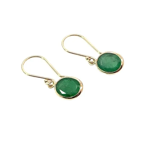 Yellow 14 Karat Emerald Earrings Lee Ann's Fine Jewelry Russellville, AR