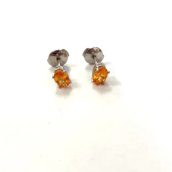 White 14Kt Spessartite Earrings Lee Ann's Fine Jewelry Russellville, AR
