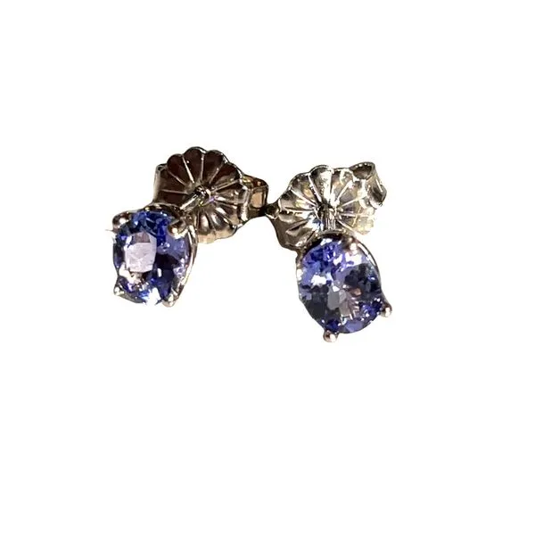14K White Tanzanite Earrings Lee Ann's Fine Jewelry Russellville, AR