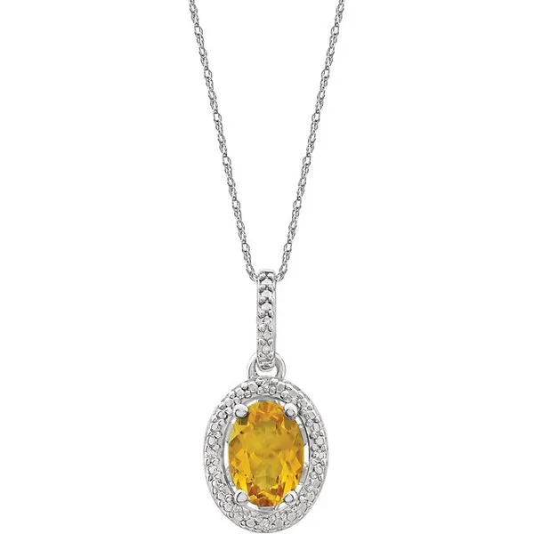 Sterling Silver Citrine Pendant Lee Ann's Fine Jewelry Russellville, AR