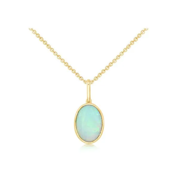 14K Yellow Gold Opal Pendant Lee Ann's Fine Jewelry Russellville, AR