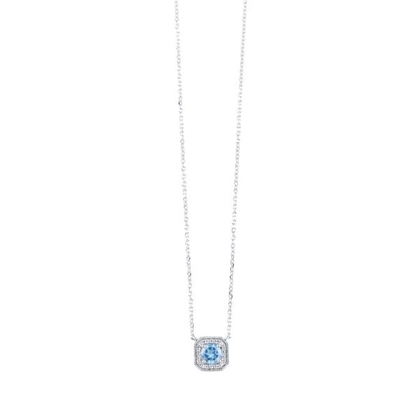 White 10 Karat Blue Topaz Pendant Lee Ann's Fine Jewelry Russellville, AR