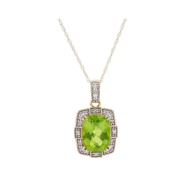 Yellow 10 Karat Peridot Pendant Lee Ann's Fine Jewelry Russellville, AR