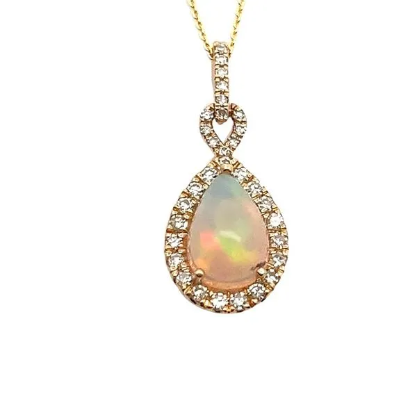 Yellow Gold Opal Pendant Lee Ann's Fine Jewelry Russellville, AR