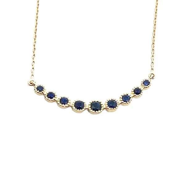 Yellow 14 Karat Smile Sapphire Pendant Lee Ann's Fine Jewelry Russellville, AR