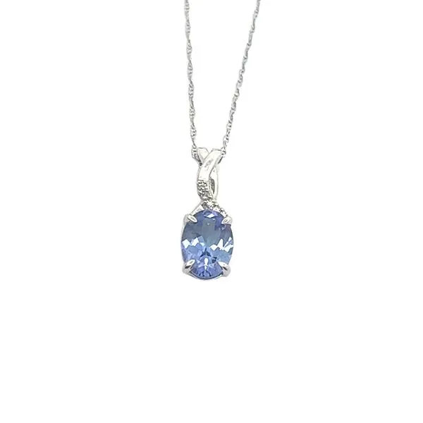 Lady's White 10 Karat Tanzanite Pendant Lee Ann's Fine Jewelry Russellville, AR