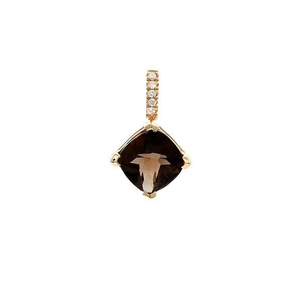 Yellow 14 Karat Smokey Quartz Pendant Lee Ann's Fine Jewelry Russellville, AR