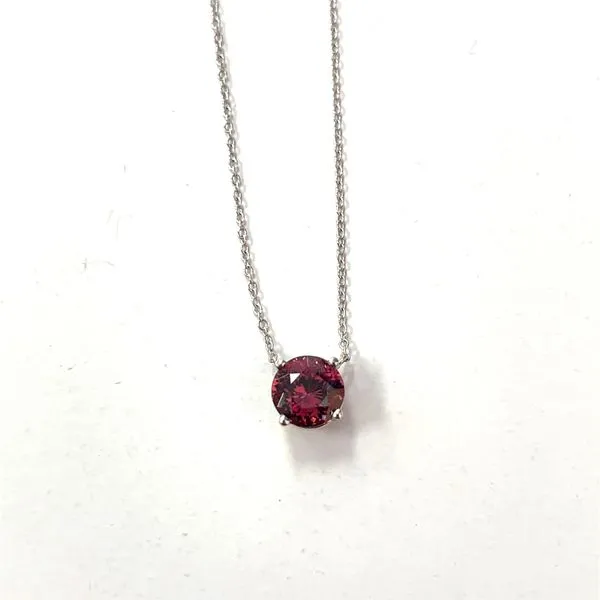 White 14 Karat Color Change Garnet Pendant Lee Ann's Fine Jewelry Russellville, AR