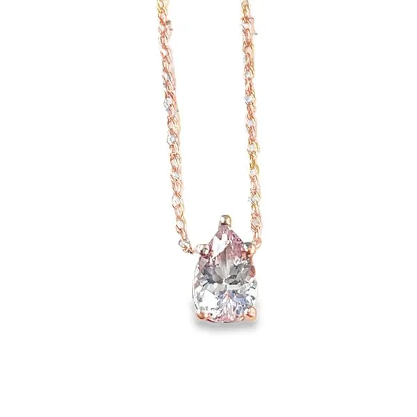 Rosé 14 Karat Morganite Pendant Lee Ann's Fine Jewelry Russellville, AR