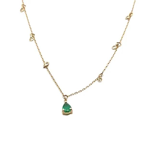 Yellow 14 Karat Emerald Necklace similar item image