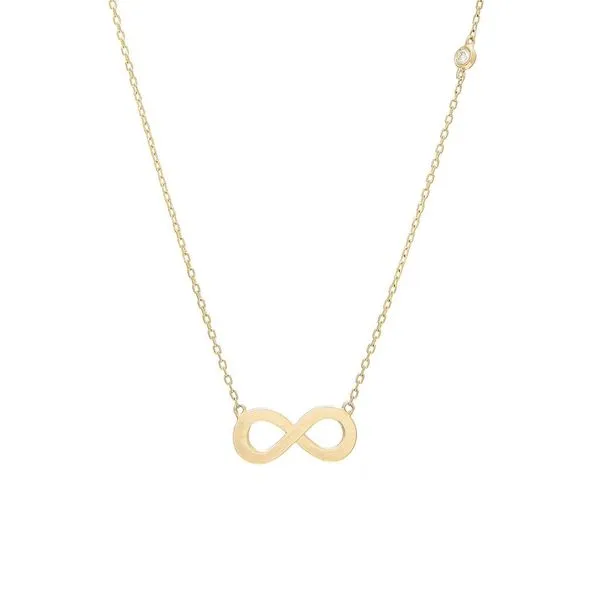Yellow 14 Karat Infinity Necklace Lee Ann's Fine Jewelry Russellville, AR