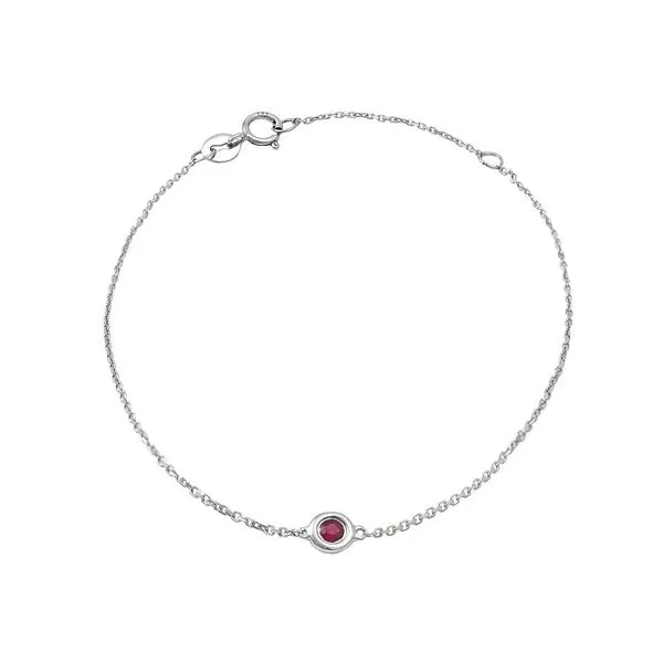 White 14 Karat Ruby Bracelet Lee Ann's Fine Jewelry Russellville, AR