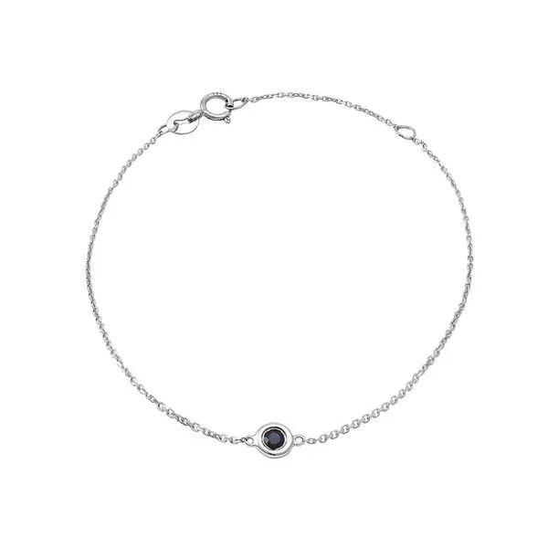White 14 Karat Bezel Set Bracelet Lee Ann's Fine Jewelry Russellville, AR