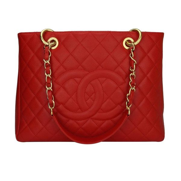 Channel Red GST Tote 002-255-00004 - Lee Ann's Fine Jewelry