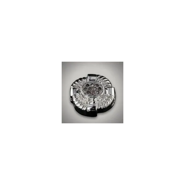 Sterling Silver Pave Chocolate CZ Slide
