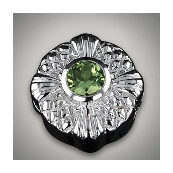 Sterling Silver Round Amethyst Green Slide Lee Ann's Fine Jewelry Russellville, AR