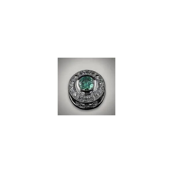 Sterling Silver Round Gemstone Cluster Slide Lee Ann's Fine Jewelry Russellville, AR