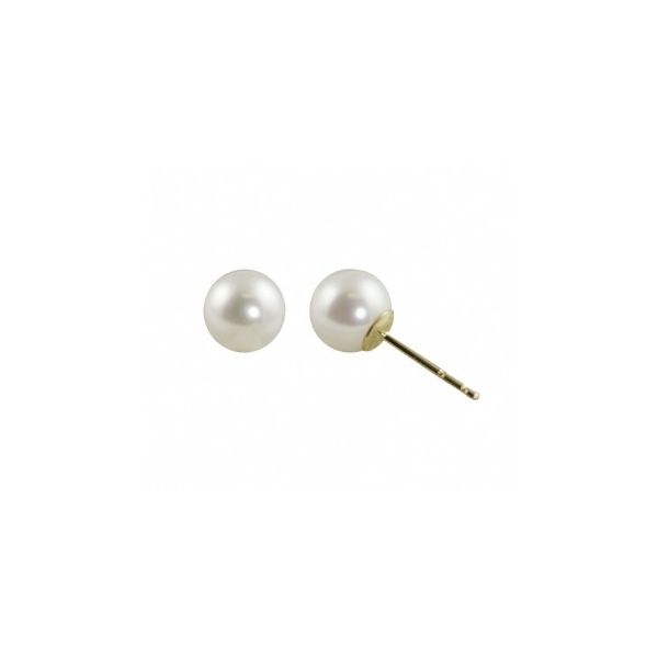 Yellow 14Kt Fresh Water Pearl Stud Earrings Lee Ann's Fine Jewelry Russellville, AR