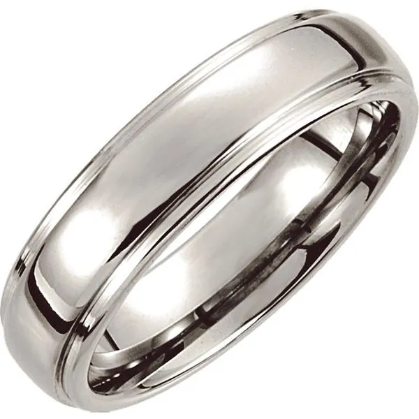 Cobalt Mens Ridged Band