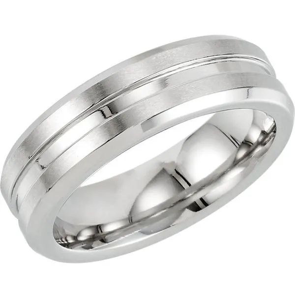 Mens Cobalt Wedding Band Size 9
