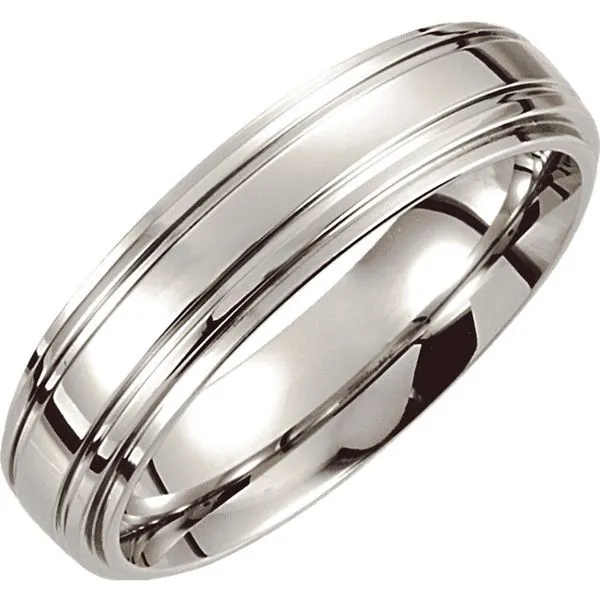 Mens Cobalt Wedding Band Size 10