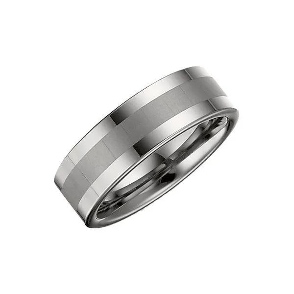 Tungsten 8.3 MM Satin Center Wedding Band Lee Ann's Fine Jewelry Russellville, AR